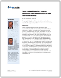 Servo Welding White Paper